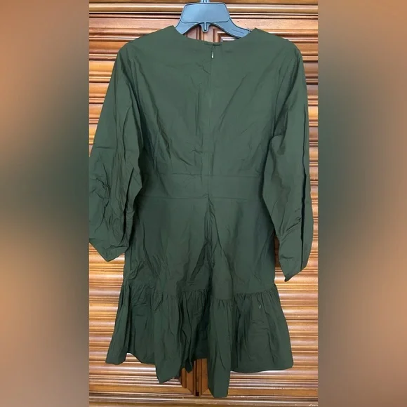 Banana Republic Olive Long Sleeve Dress - Picture 2 of 3